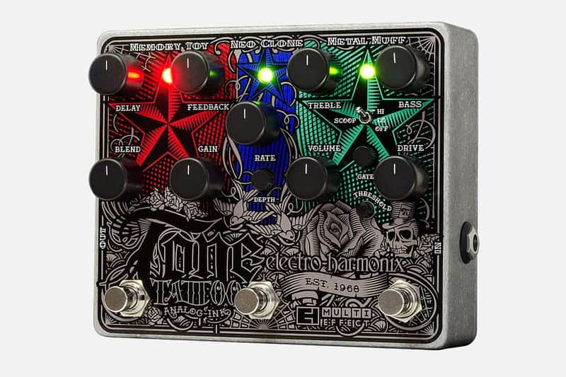 Electro-Harmonix Tone Tattoo Analog Delay Chorus Distortion Multi-Effect image 1