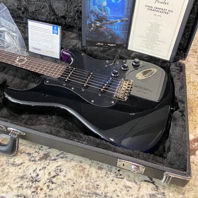 2021 Fender MIJ Final Fantasy XIV Stratocaster - Black image 2