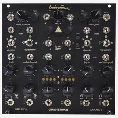 Endorphin.es GRAND TERMINAL (Black) Eurorack Dual Function Generator Dual VCF/LPG Stereo Multieffect image 1