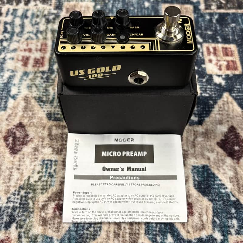 Mooer US Gold 100 British Style Dual Channel Preamp Guitar Effect Pedal! image 1