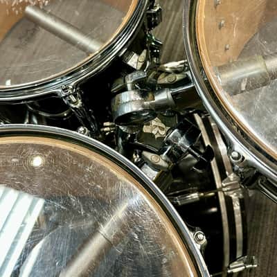 Rogers XP-8 5 Piece Drum Kit 1980 - Jet Black image 4