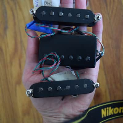 Dimarzio pickup set HSS ,   Dimarzio transition bridge ,  Dimarzio Injector middle and neck image 8