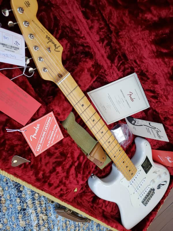 Fender American Original '50s Stratocaster with Maple Fretboard 2018 - 2022 - White Blonde image 1