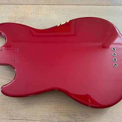 CIJ Fender Mustang Bass Body Racing Competition Trans Red (2008) - LOADED image 6