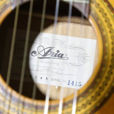 Aria A549 Classical Nylon String Guitar - 1970's Vintage - Made in Japan image 14