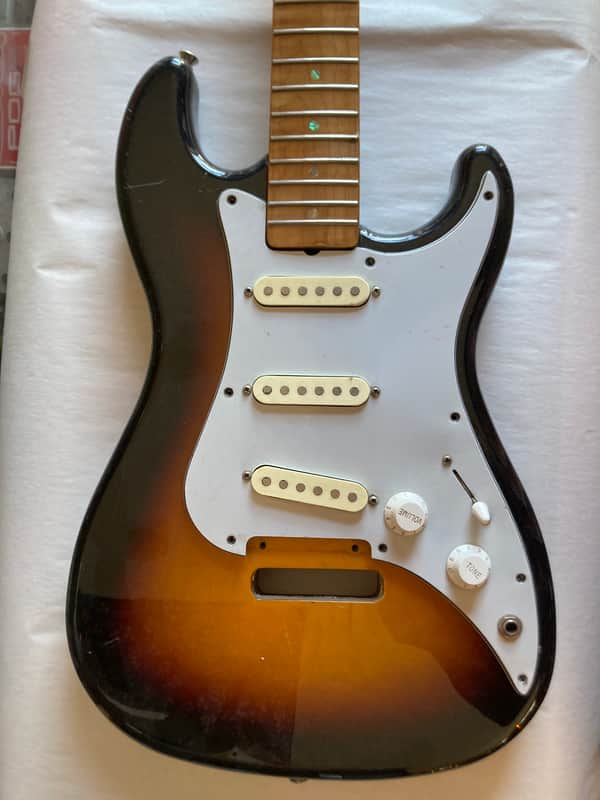 Squier by Fender Bullet S3 PROJECT Body and Loaded Pickguard FREE Neck Included 1980s - Sunburst image 1