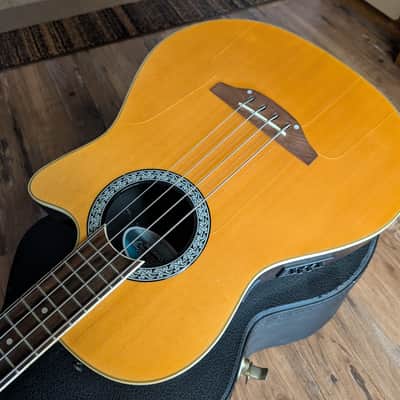 Ovation Celebrity CC074 Acoustic Electric Bass Guitar W/$200 TKL Combo Case READ image 9