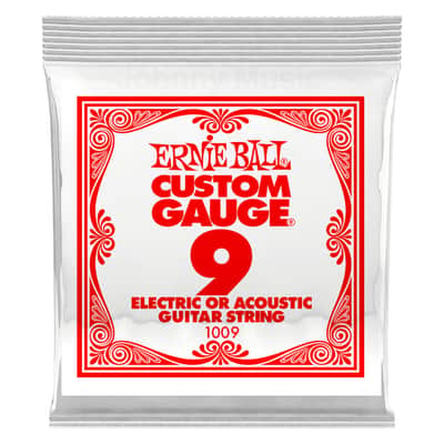 .009 Custom Gauge Plain Steel Single String Electric Or Acoustic Guitar String Specially Tempered image 1