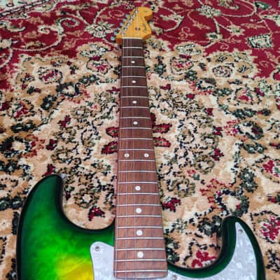 *RARE* 2013 Fender Stratocaster '62 Reissue ST62QT-YLM Yellow Lime Burst, High Grade Quilt Maple Top, Non-Catalog w/ Hangtags, MIJ Fujigen image 14