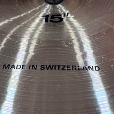 ‡‡‡Used Paiste 15" 2002 Heavy Hi-Hat Cymbals (Pair) - 90's Black Label Reissue In Excellent Condition‡‡‡ image 18