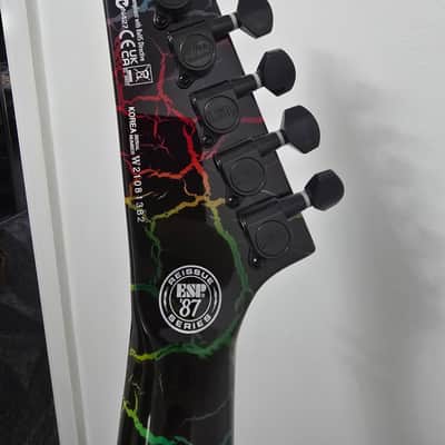 ESP LTD Eclipse 87 nt rainbow crackle image 7