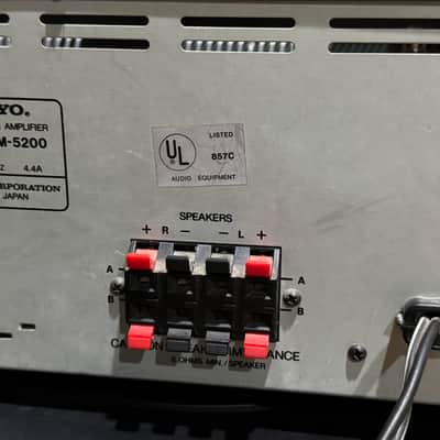Onkyo M-5200 Power Amp Rare Japan Made Audiophile Clean Tested Working image 5
