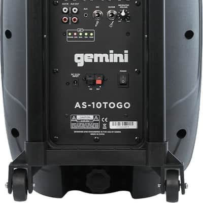 Gemini AS-10TOGO: PORTABLE POWERED BLUETOOTH SPEAKER image 5