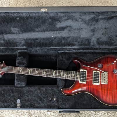 PRS - Paul Reed Smith Custom 24 Fire Red Elec. Guitar - 10 Top in Hardshell Case image 3