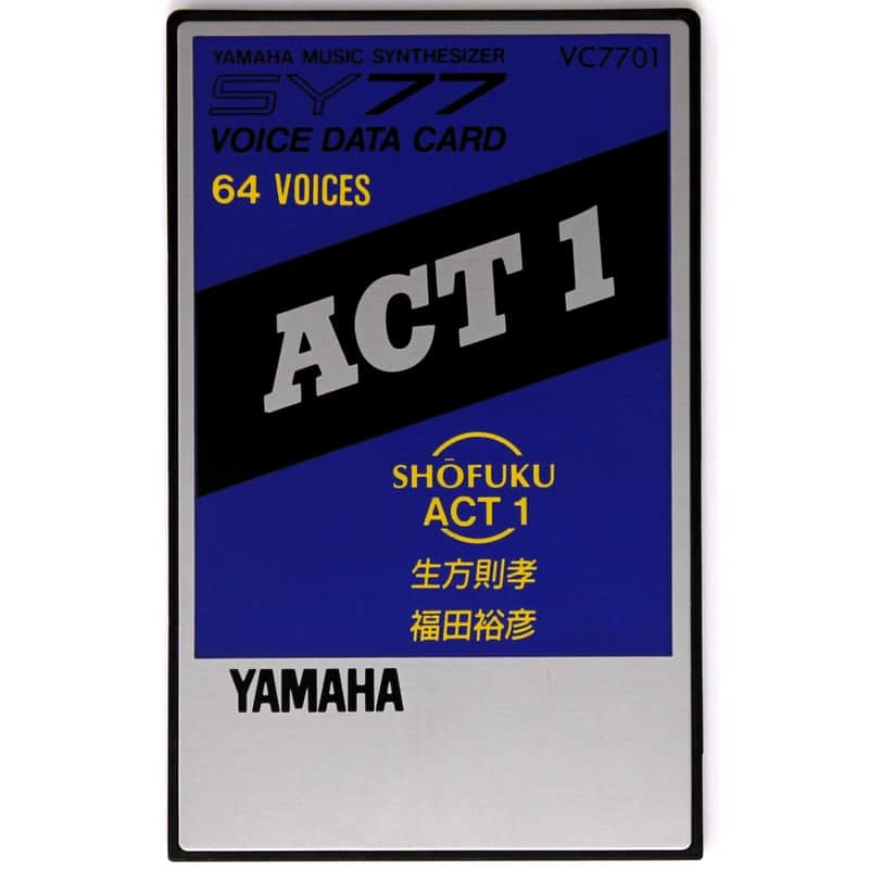 Yamaha SY77 TG77 Shofuku Act 1 PCM Data Rom Card For Yamaha SY77 & Yamaha TG77 image 1