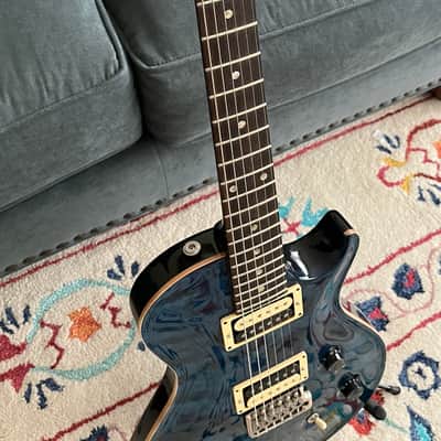 2004 PRS Single Cut - Blue Transparent image 3