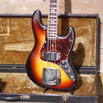 Maya 4 String Bass 1970's - Sunburst image 6
