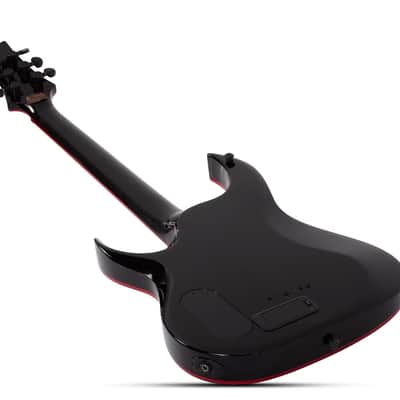 Schecter Sunset-6 Red Dawn Gloss Black image 5