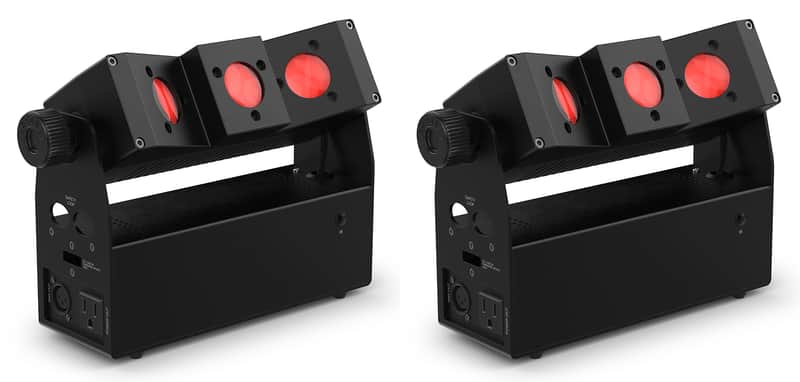 (2) Chauvet DJ EZbeam Q3 ILS Battery-Powered DMX Wash Effect Lights image 1