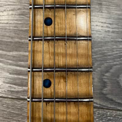 WanderKaueven Custom T-Style Electric Guitar - aged black finish image 8