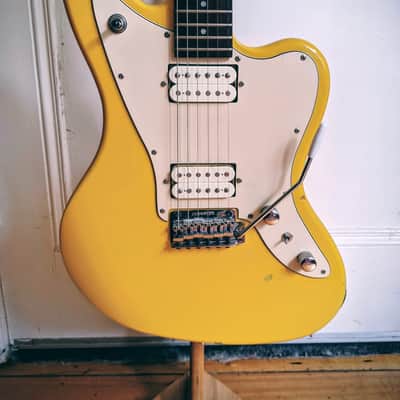 Fernandes JG-45 Jag/Jazz Style Guitar - 1999 Canary Yellow Offset! image 1