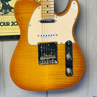 Fender American telecaster pro II WARMOTH NECK 2026 - Honey amber flamed image 1