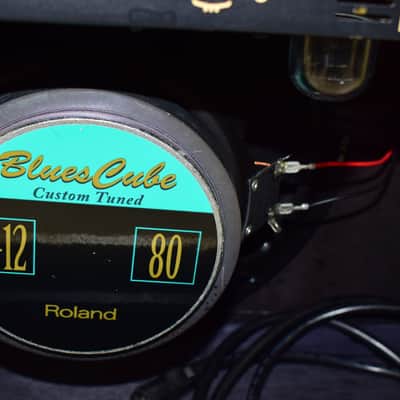 Roland Blues Cube Stage 1x12" 60-Watt Guitar Combo Amp, Blonde w/ Cover image 11