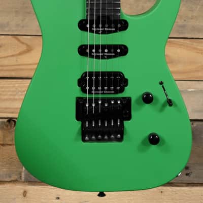Jackson  American Series Soloist SL3 Electric Guitar Satin Slime Green w/ Case image 2