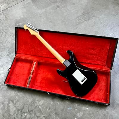 Fender E Serial Contemporary Squier Stratocaster c 1985 Black MIJ Japan strat Floyd rose fujigen image 10