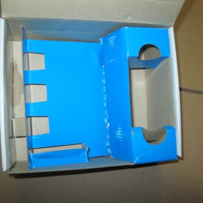 litely handled TC Electronic EMPTY Cardboard Box + original User's Manual & sticker for NDR-1 Nova Drive OD & Distortion (NO: pedal, adapter) late 2000s-early 2010s (part of 2 outer sides of BOX were spray painted white to cover water stains) image 14