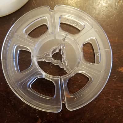 Scotch 3M etc. Tiny 3" Tape Reel 78mm R2R Empty Take-up Supply USA Vintage Plastic Soundcraft etc. 1/4" 1950s - 1960s - Clear Or Grey image 7