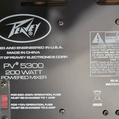 Peavey PV5300 5-Channel Powered Mixer 2010s - Black image 9