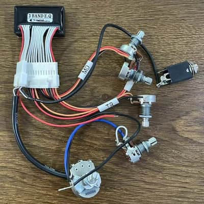 3 Band Active Electric Bass Guitar Equalizer EQ Preamp Circuit Pickup Wiring Kit image 1