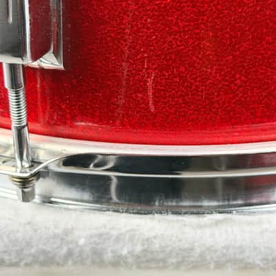Ludwig 20/13/16" "Super Beat" Drum Set - Red Sparkle w/ COB Rims image 11