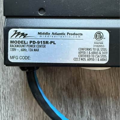 Middle Atlantic PD-915R 1U rackmount Industrial Power Conditioner 9-Outlet Surge Protector. For more demanding applications. image 8
