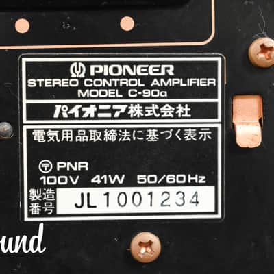 Pioneer C-90a Stereo Reference Control Amplifier in Very Good Condition image 18