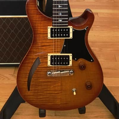 Paul Reed Smith SE Custom 22 Semi-Hollow Vintage Sunburst with Upgrades image 3