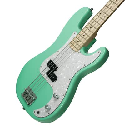 Sawtooth EP Series Electric Bass Guitar, Surf Green w/ Pearl Pickguard image 12