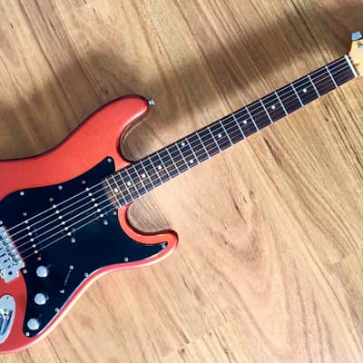 Vintage Kramer Focus 111S Strat Styled Electric Guitar Stunning Blood Salmon! image 1