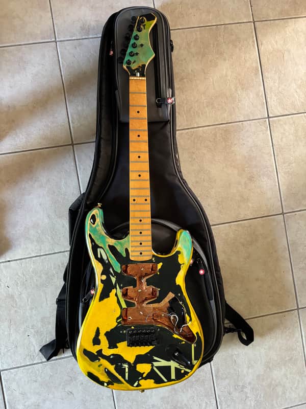 Unknown Stratocaster Kit Guitar - Hand Painted image 1