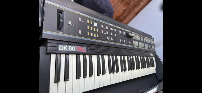 SIEL DK-80 Bitimbric Synthesizer w/ cartridge circa: 1985 - Grey image 1