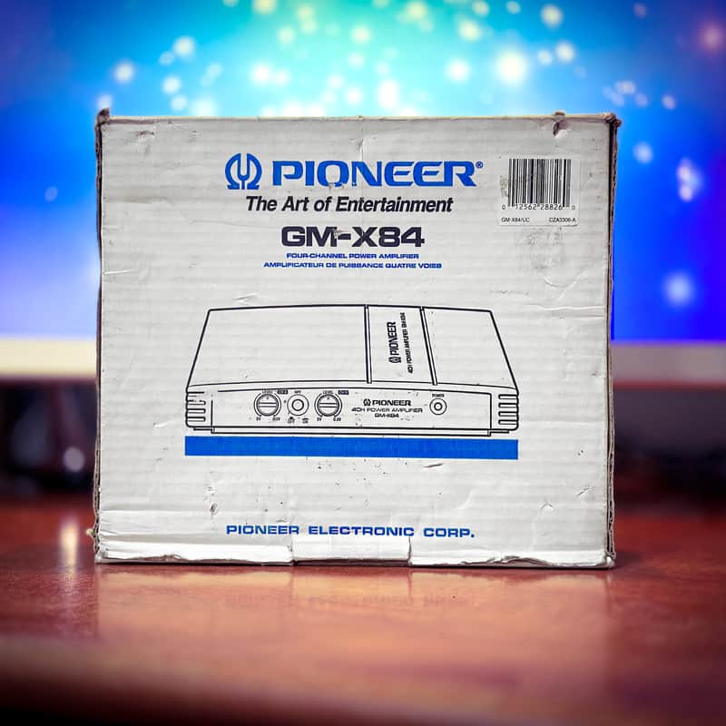 late 90’s Pioneer GM-X84 Silver