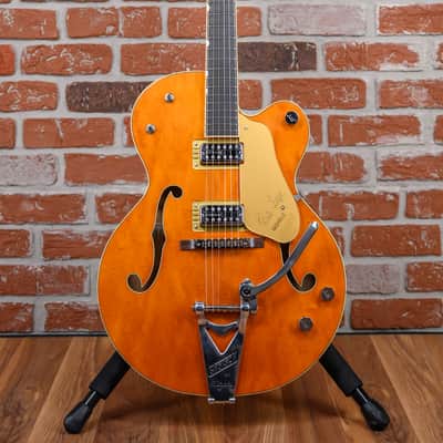 Gretsch G6120T-BSNV Brian Setzer Signature Nashville Hollow Body ‘59 Smoke with Bigsby Satin Orange Smoke 2025 w/OHSC image 4