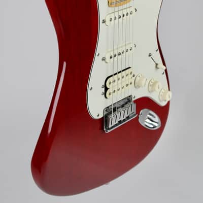 Fender American Deluxe Fat Stratocaster - Crimson Red Transparent 2000 w/OHSC (101102738) image 3