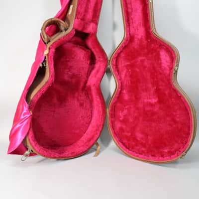 90s/00s Gibson 335 Semi Hollow Case Brown/Pink image 4