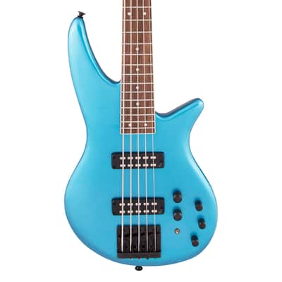Jackson X Series Spectra Bass SBX V - Electric Blue w/Laurel FB image 1