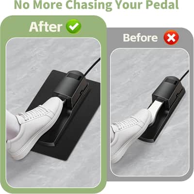 Non-Slip Piano Sustain Pedal Mat – 10" x 7.5" Premium Keyboard Sustain Foot Pedal Support Pad for Enhanced Stability, Carpet & Hardwood Floor Protection (Black, 1 PC) image 3