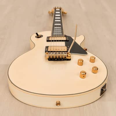 1989 Burny LC-100YS Yasu Signature Vintage Guitar Snow White w/ Tremolo & Case, Japan Fernandes image 10