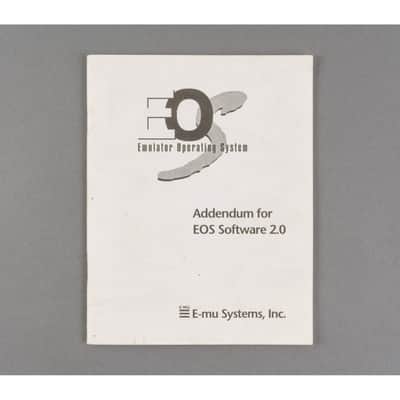 E-mu Emulator Operating System Addendum for EOS Software 2.0 [USED]