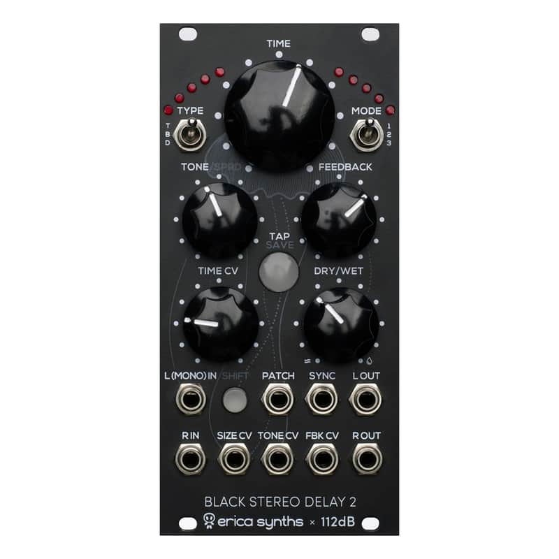Erica Synths Black Stereo Delay 2 Module image 1